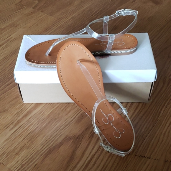 Jessica simpson clear sandals Clearance